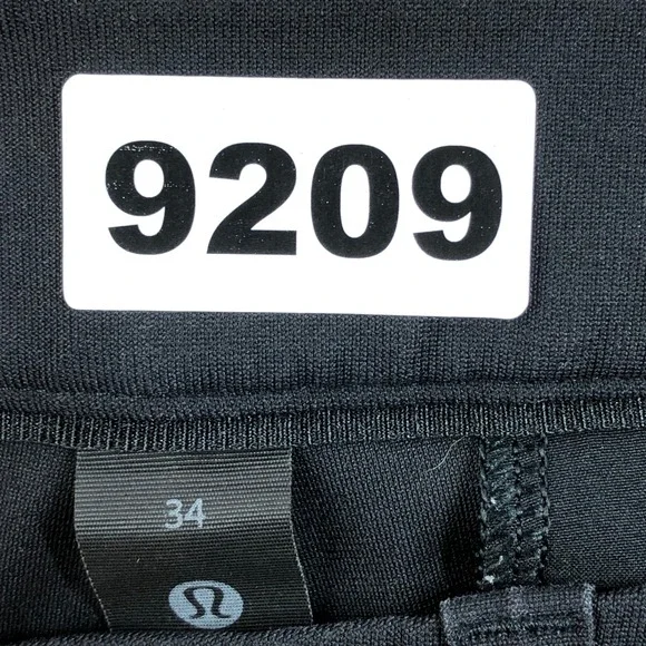 Lululemon ABC Mens 34 Black Technical Slim Fit Golf Casual Pants - Picture 13 of 13